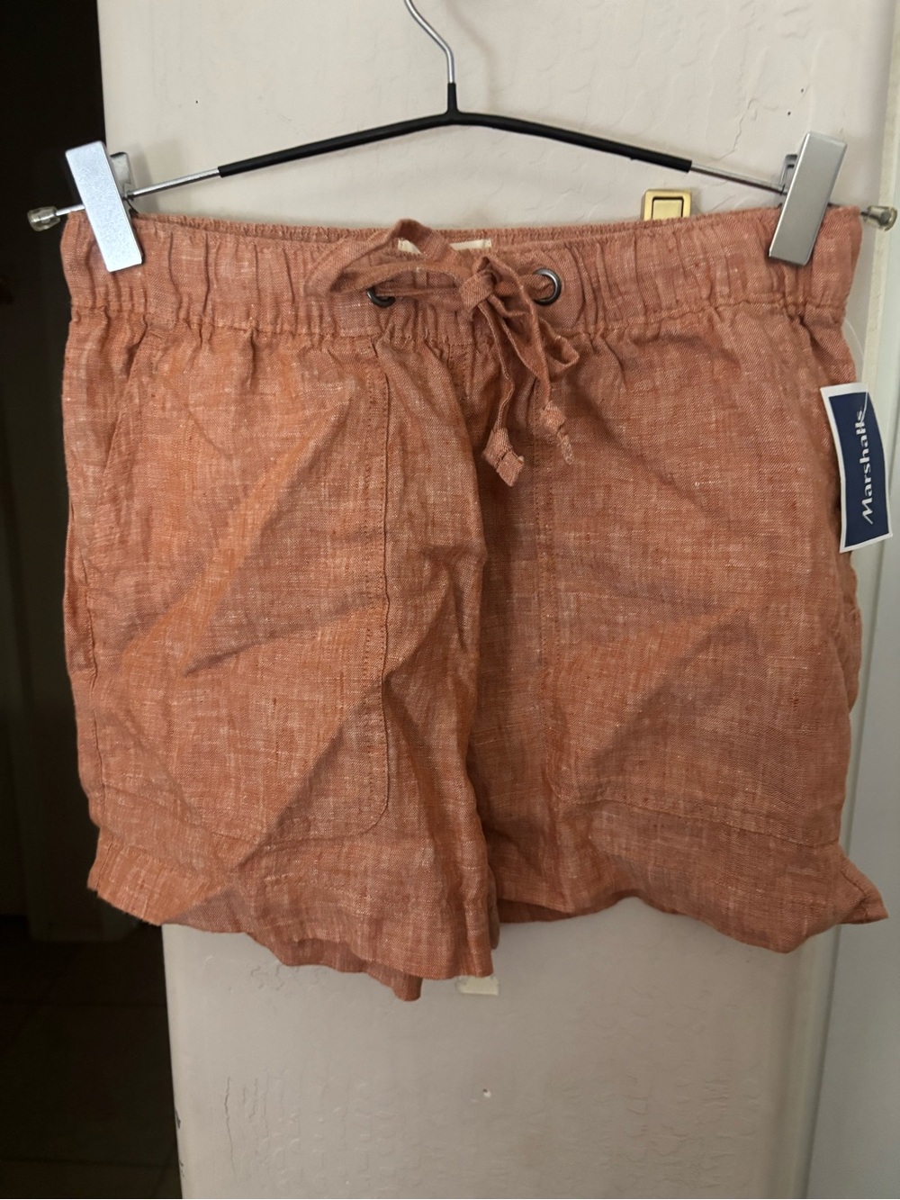 NWT C&C California Women’s Rust Drawstring Linen Shorts